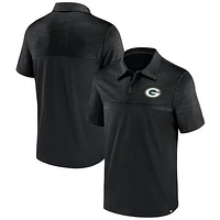 Men's Fanatics Black Green Bay Packers Primary Polo