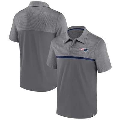 Men's Fanatics Gray New England Patriots Primary Polo