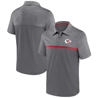 Men's Fanatics Gray Kansas City Chiefs Primary Polo