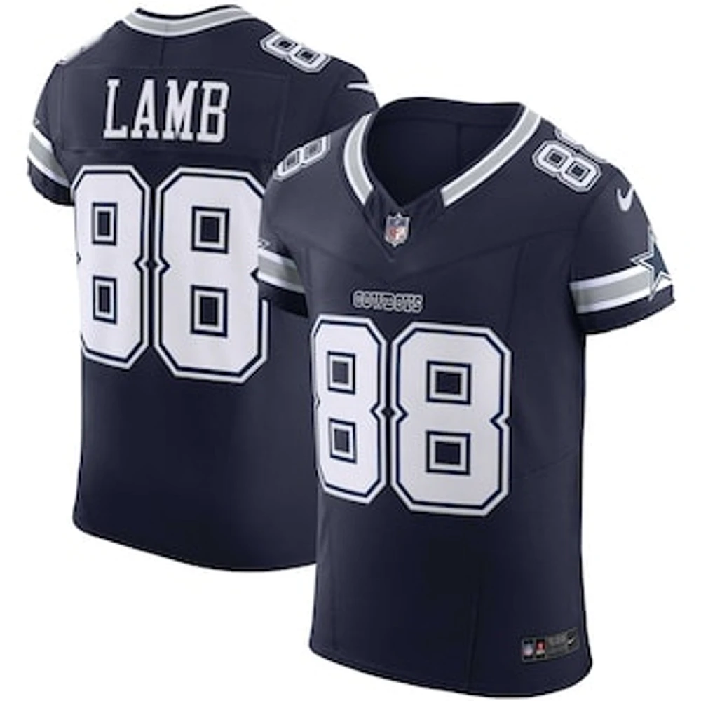 Men's Nike CeeDee Lamb Navy Dallas Cowboys Vapor F.U.S.E. Elite Jersey