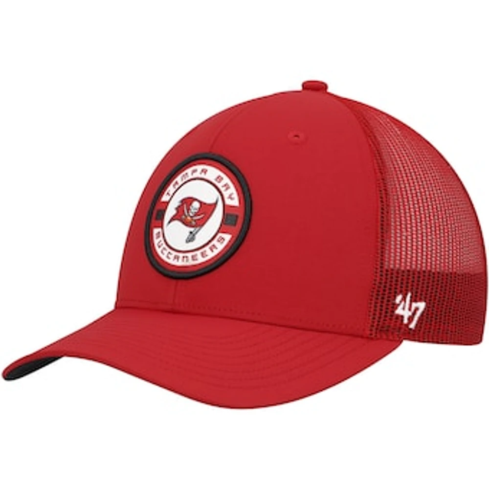 Men's '47  Red Tampa Bay Buccaneers Berm Trucker Adjustable Hat