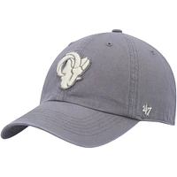 Men's '47 Gray Los Angeles Rams Chasm Clean Up Adjustable Hat