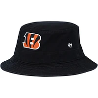 Men's '47 Black Cincinnati Bengals Primary Bucket Hat