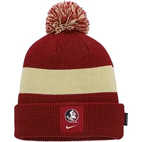 Men's Nike Garnet Florida State Seminoles Sideline Team Cuffed Knit Hat with Pom