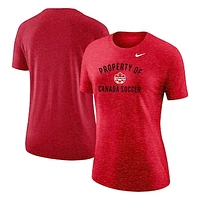 Women's Nike Red Canada National Team Property Of Varsity T-Shirt