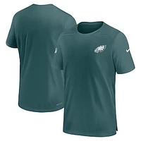 Men's Nike Midnight Green Philadelphia Eagles Sideline Coach Performance T-Shirt