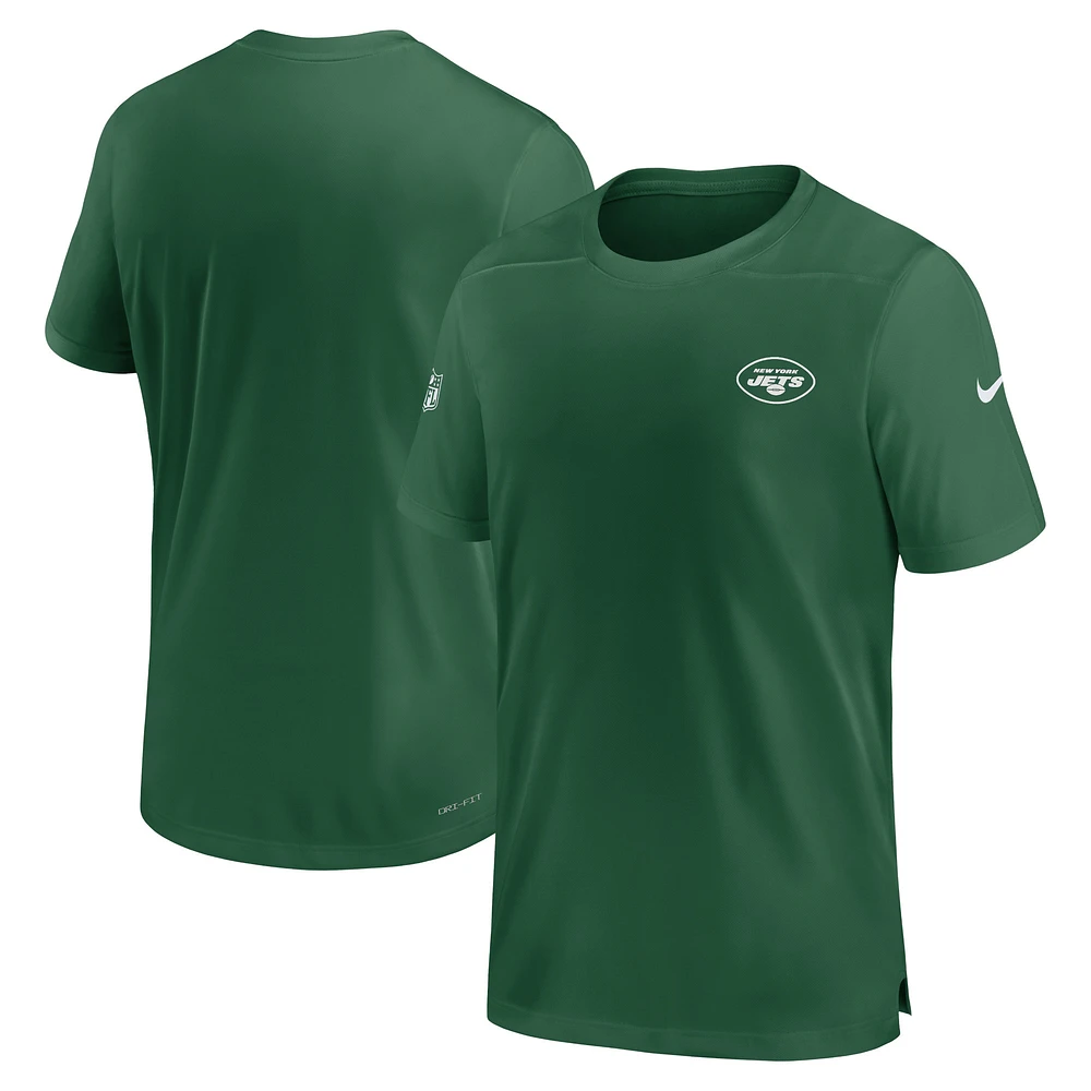 Men's Nike  Green New York Jets Sideline Coach Performance T-Shirt