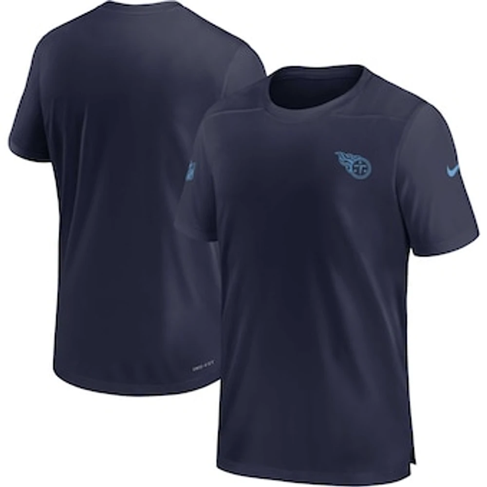 Men's Nike  Navy Tennessee Titans Sideline Coach Performance T-Shirt