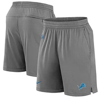 Men's Nike Charcoal Detroit Lions Sideline Performance Shorts