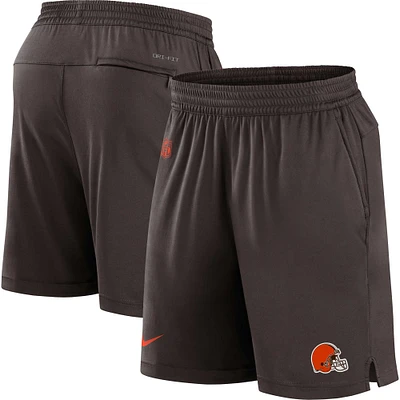 Men's Nike Brown Cleveland Browns Sideline Performance Shorts