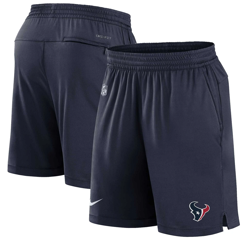 Men's Nike Navy Houston Texans Sideline Performance Shorts