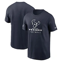 Men's Nike  Navy Houston Texans Sideline Performance T-Shirt