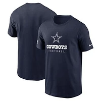 Men's Nike  Navy Dallas Cowboys Sideline Performance T-Shirt