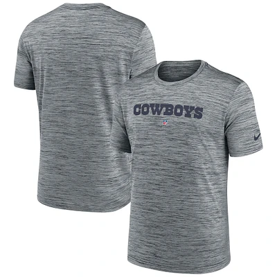 Men's Nike Gray Dallas Cowboys Velocity Performance T-Shirt