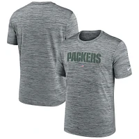 Men's Nike Gray Green Bay Packers Velocity Performance T-Shirt