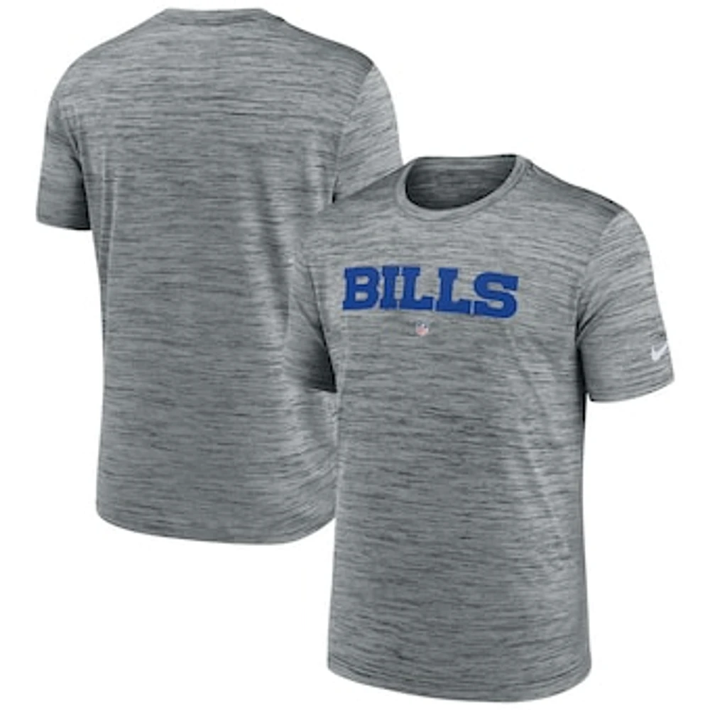 Men's Nike Gray Buffalo Bills Velocity Performance T-Shirt