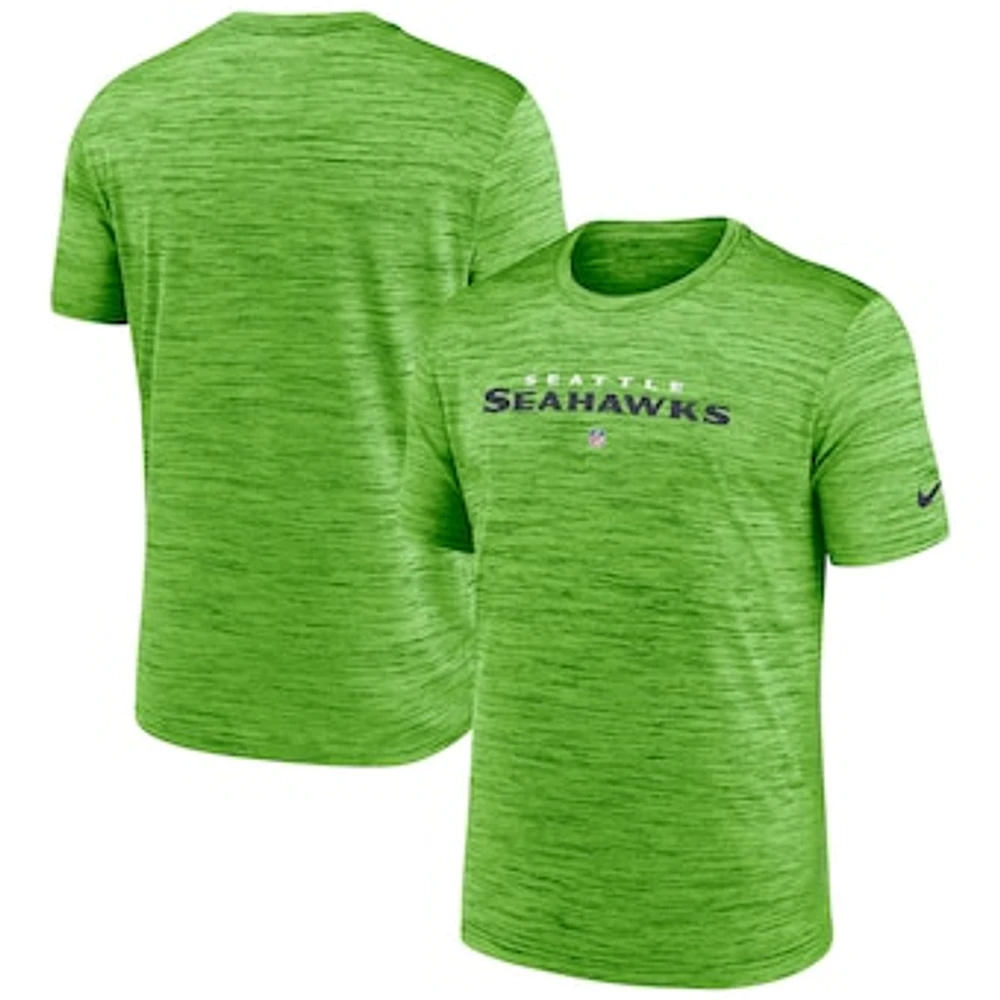 Men's Nike Neon Green Seattle Seahawks Velocity Performance T-Shirt