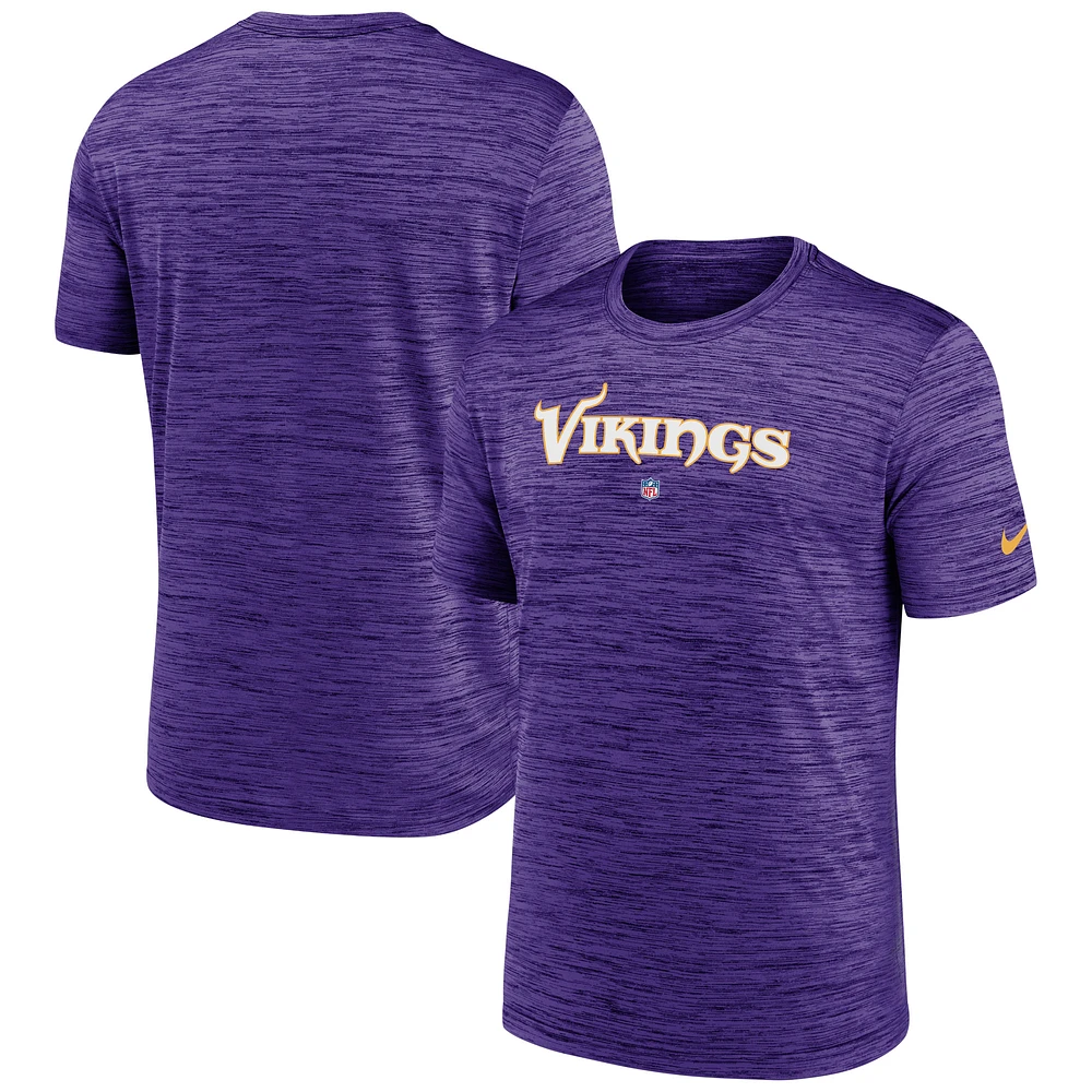 Men's Nike Purple Minnesota Vikings Velocity Performance T-Shirt