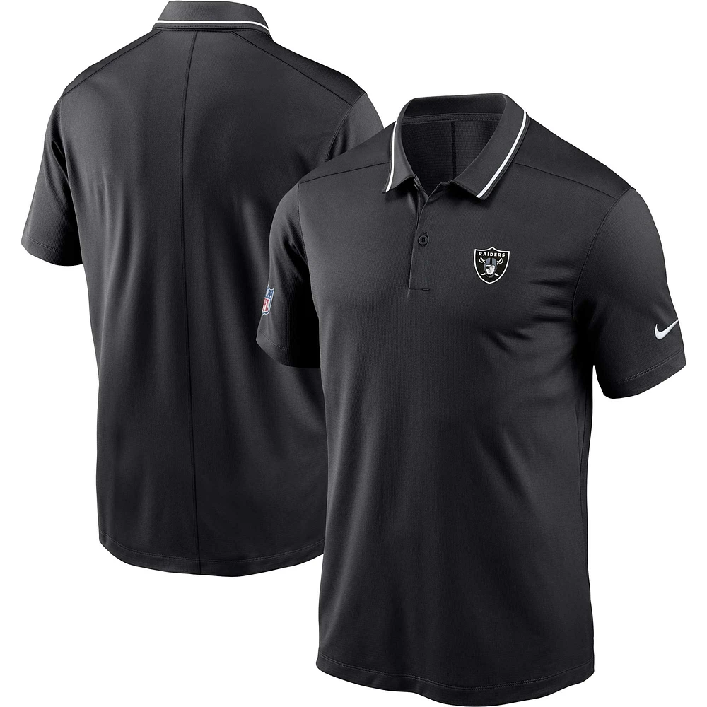 Men's Nike Black Las Vegas Raiders Sideline Victory Performance Polo