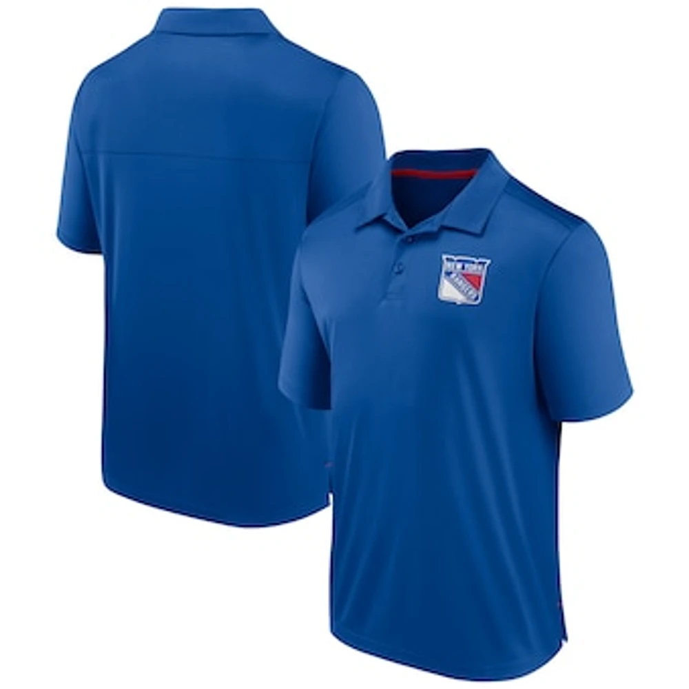 Men's Fanatics Blue New York Rangers Polo