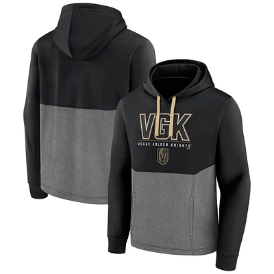 Men's Fanatics Black Vegas Golden Knights Successful Tri-Blend Pullover Hoodie