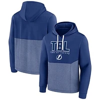 Men's Fanatics Blue Tampa Bay Lightning Successful Tri-Blend Pullover Hoodie