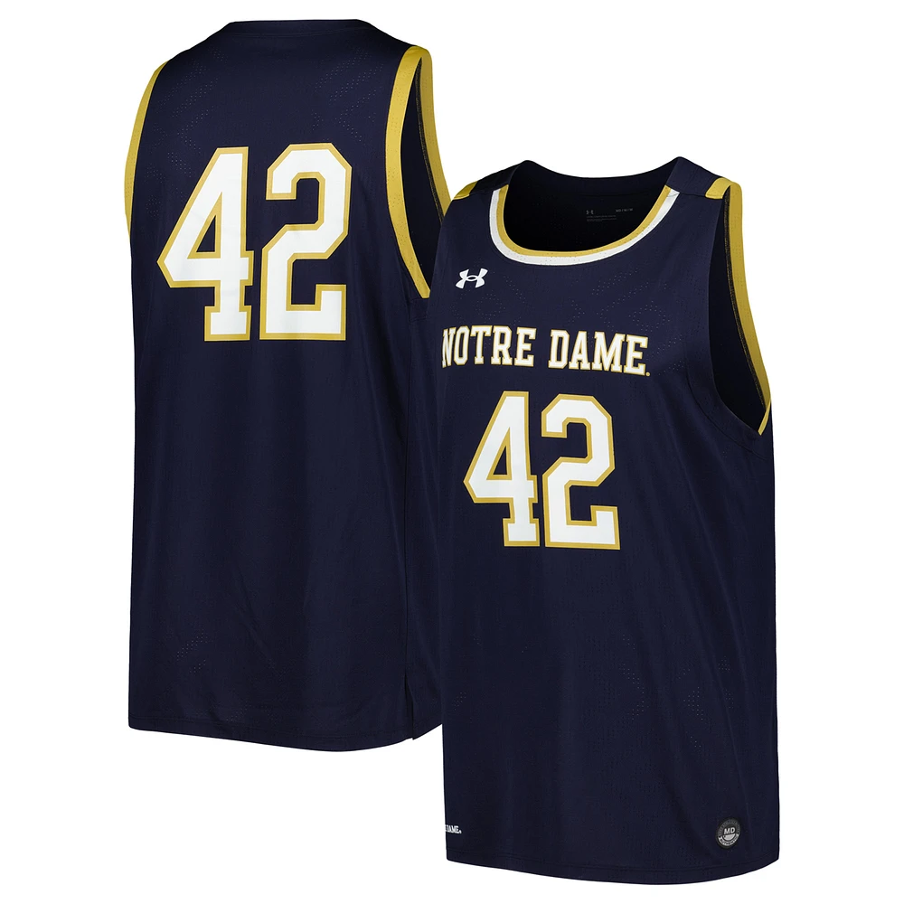 Men's Under Armour Navy Notre Dame Fighting Irish Replica Basketball Jersey