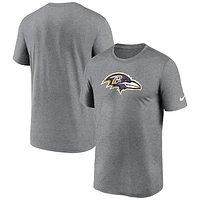 Men's Nike  Heather Charcoal Baltimore Ravens