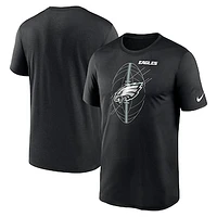 Men's Nike  Black Philadelphia Eagles Legend Icon Performance T-Shirt