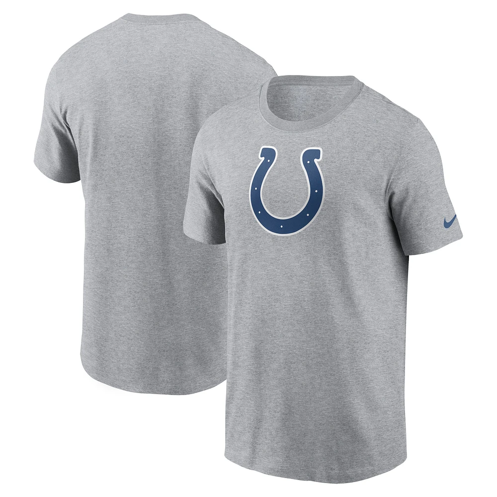 Men's Nike  Gray Indianapolis Colts Primary Logo T-Shirt