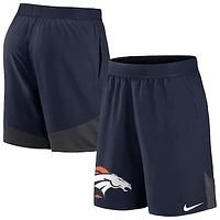 Men's Nike Navy Denver Broncos Stretch Performance Shorts