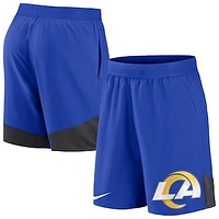 Men's Nike Royal Los Angeles Rams Stretch Performance Shorts