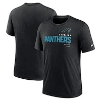 Men's Nike Heather Black Carolina Panthers Team Tri-Blend T-Shirt