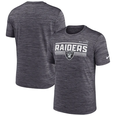 Men's Nike Anthracite Las Vegas Raiders Yardline Velocity Performance T-Shirt