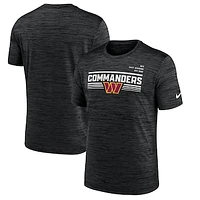 Men's Nike Black Washington Commanders Yardline Velocity Performance T-Shirt