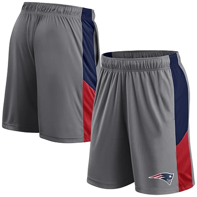 Men's Fanatics Gray New England Patriots Primary Logo Shorts