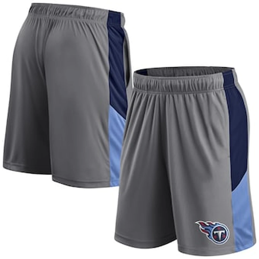 Men's Fanatics Gray Tennessee Titans Primary Logo Shorts