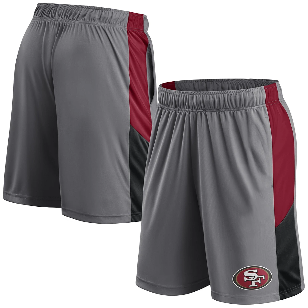 Men's Fanatics Gray San Francisco 49ers Primary Logo Shorts