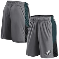 Men's Fanatics Gray Philadelphia Eagles Primary Logo Shorts