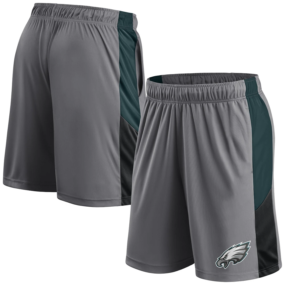 Men's Fanatics Gray Philadelphia Eagles Primary Logo Shorts