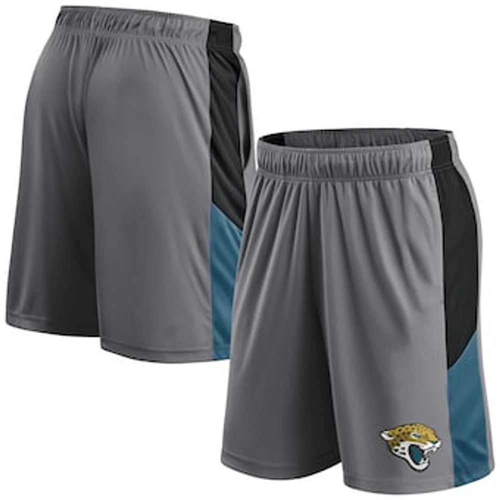 Men's Fanatics Gray Jacksonville Jaguars Primary Logo Shorts