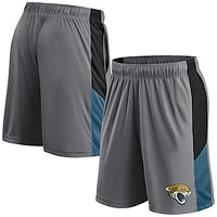 Men's Fanatics Gray Jacksonville Jaguars Primary Logo Shorts