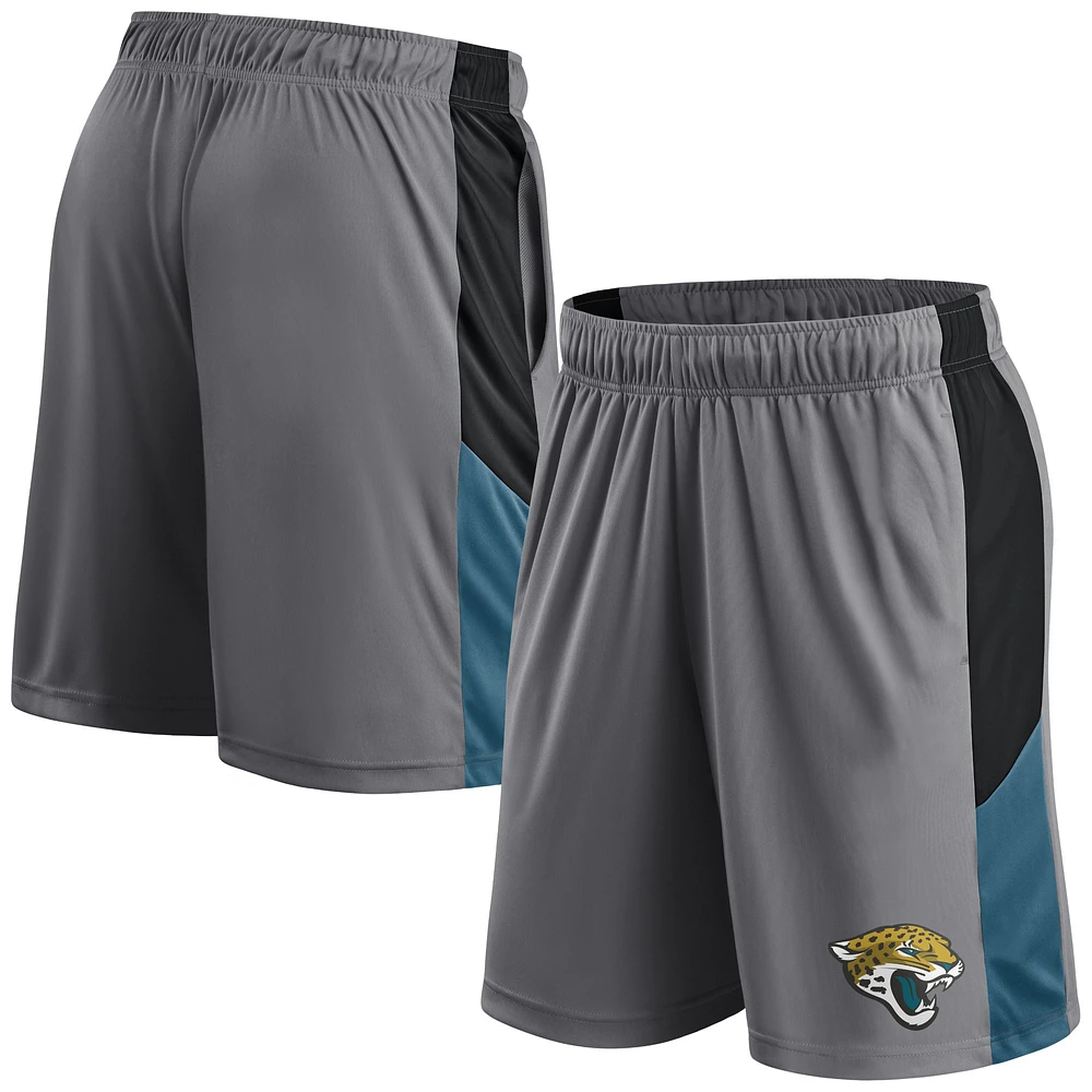 Men's Fanatics Gray Jacksonville Jaguars Primary Logo Shorts