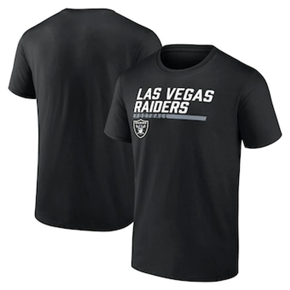 Men's Black Las Vegas Raiders Stacked T-Shirt