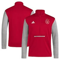 Men's adidas Red Ajax Team Crest Pullover Hoodie