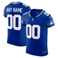 Men's Nike Royal Seattle Seahawks Alternate Vapor F.U.S.E. Elite Custom Jersey