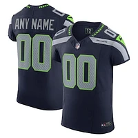 Men's Nike College Navy Seattle Seahawks Vapor F.U.S.E. Elite Custom Jersey