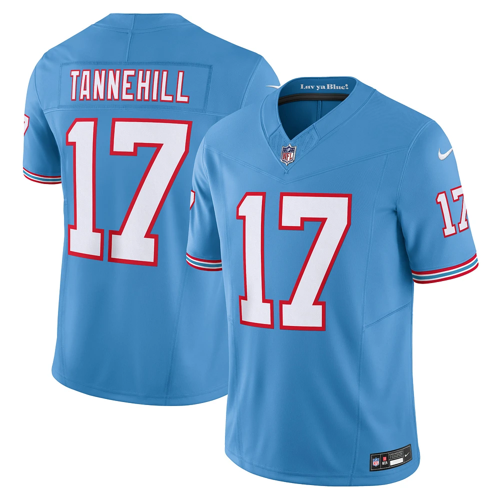 Men's Nike Ryan Tannehill Light Blue Tennessee Titans Vapor F.U.S.E. Limited Jersey