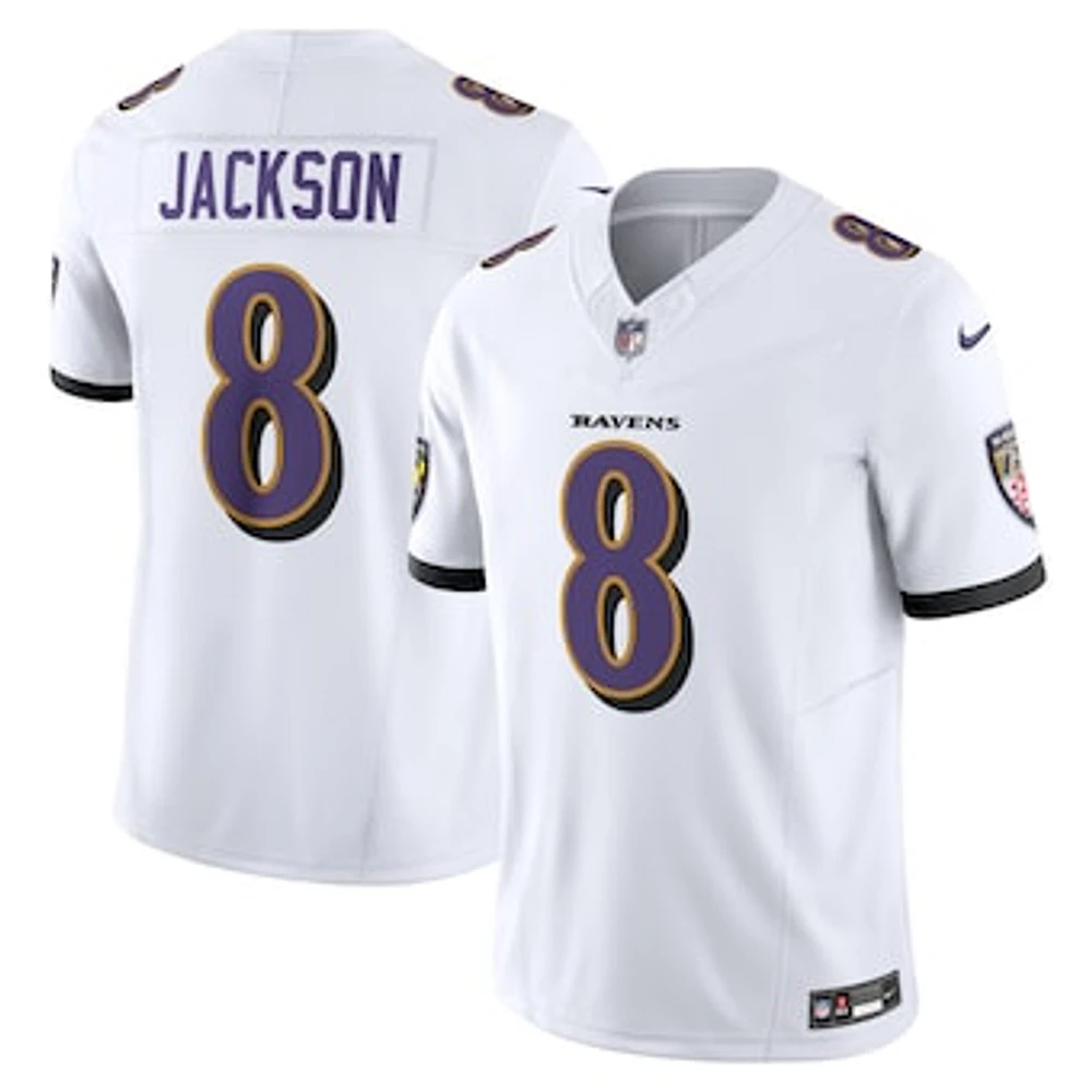 Men's Nike Lamar Jackson White Baltimore Ravens Vapor F.U.S.E. Limited Jersey