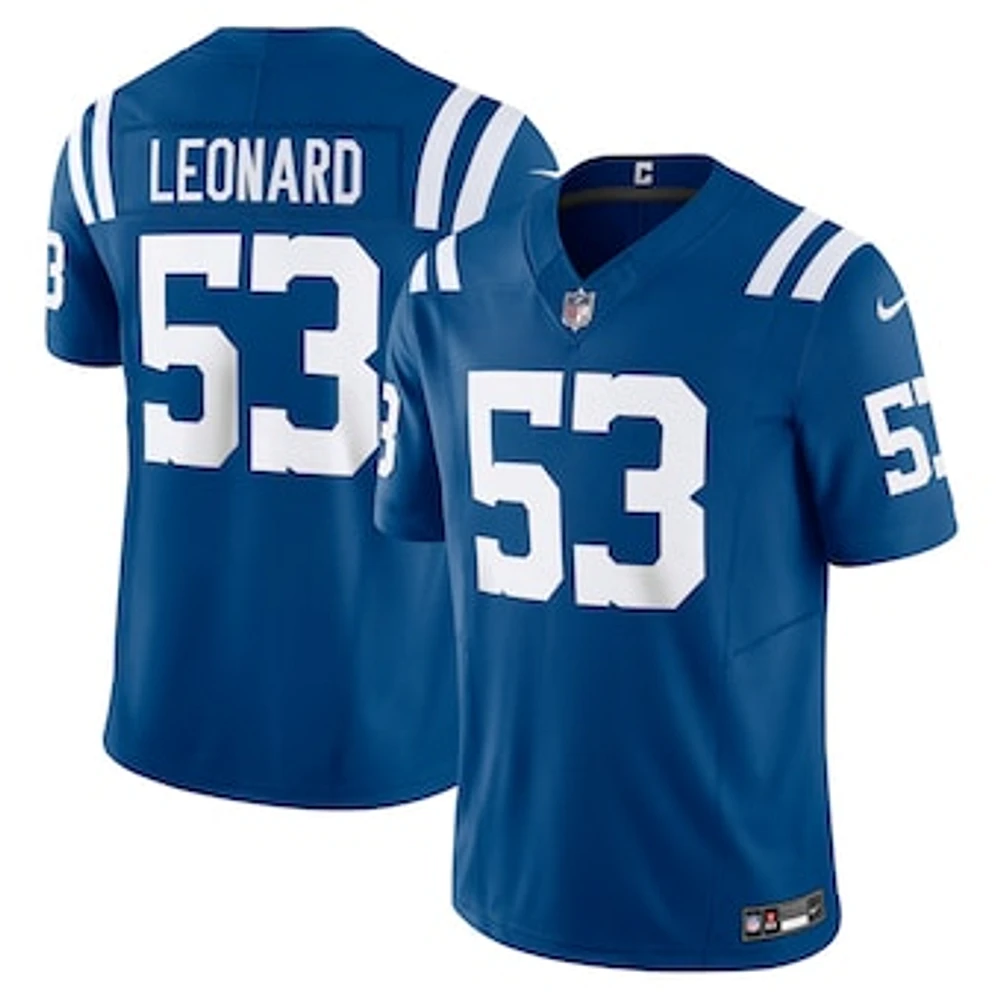 Men's Nike Shaquille Leonard Royal Indianapolis Colts Vapor F.U.S.E. Limited Jersey